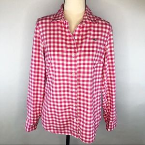VINEYARD VINES | Pink Gingham Flannel Button Up